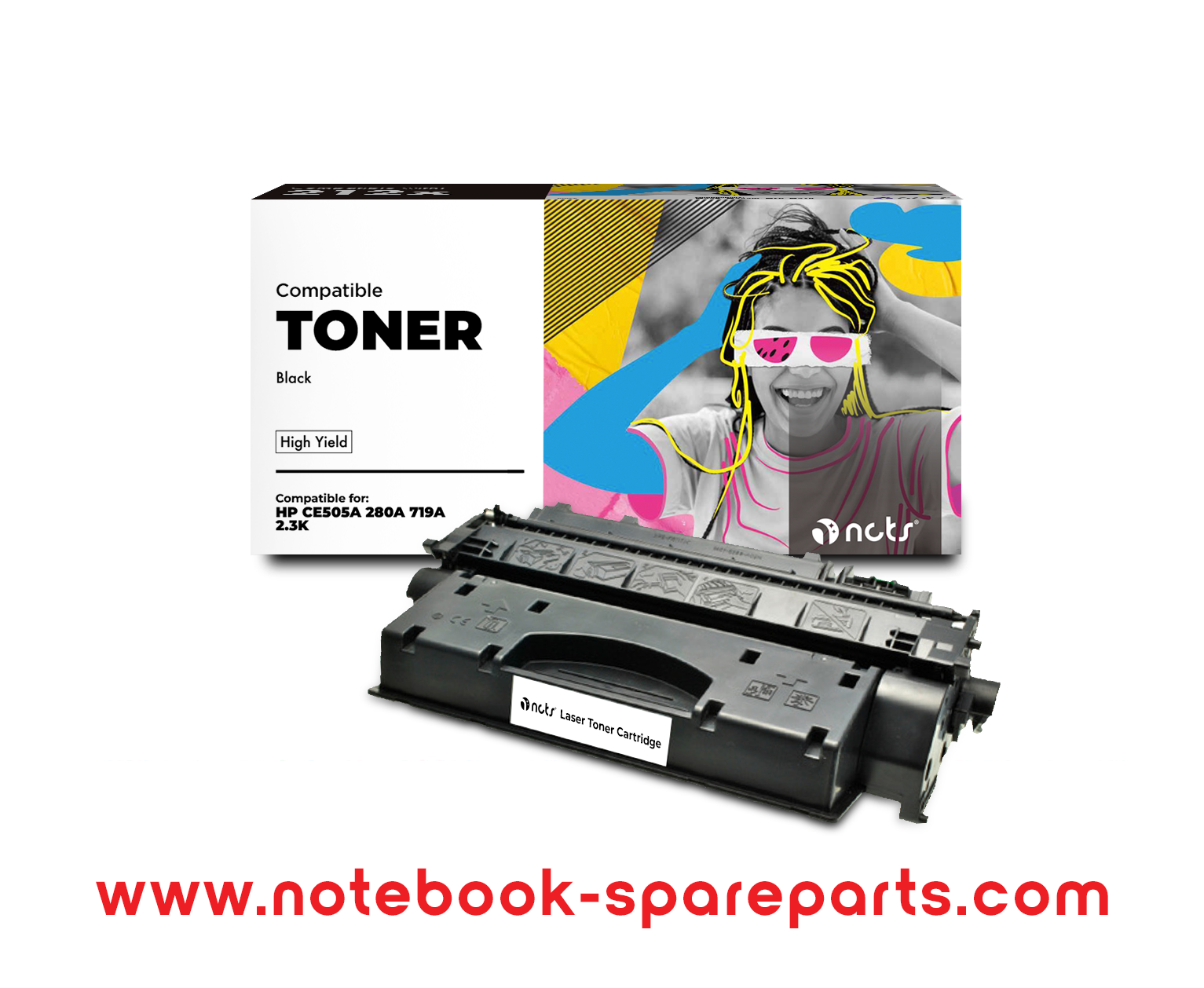 Compatible HP Laser Toner Cartridge CE505A(05A) 2.7K